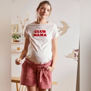 Vertbaudet - Cotton gauze maternity short